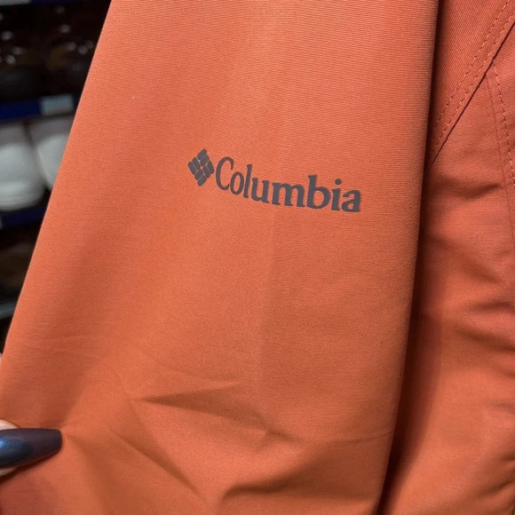 Columbia‎ South Canyon Coat Lg Orange Rust Color NWOT Outdoor Hiking Waterproof - Picture 3 of 11